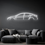 Model 3 Neon Silhouette