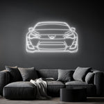GT86 Front Neon Silhouette