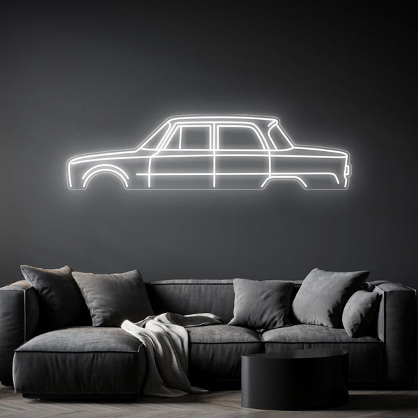Giulia Saloon 1970 Neon Silhouette