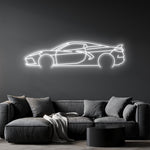Corvette C8 HTC Neon Silhouette