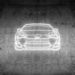 BRZ Front Neon Silhouette