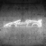 Huracan Spider Neon Silhouette