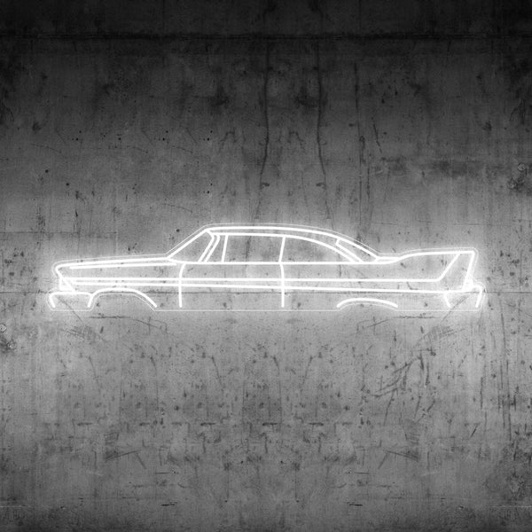 Fury 1958 Neon Silhouette