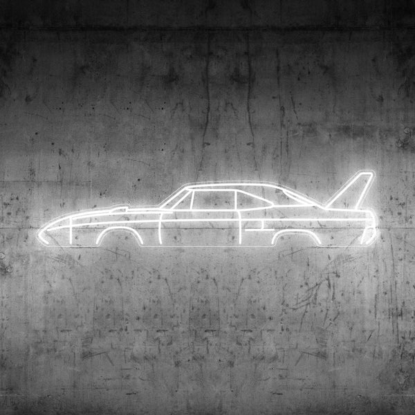 Superbird 1970 Neon Silhouette