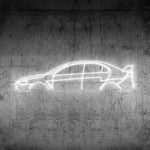 Lancer Evo X Neon Silhouette