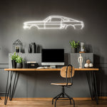 Mustang Fastback 1967 Neon Silhouette
