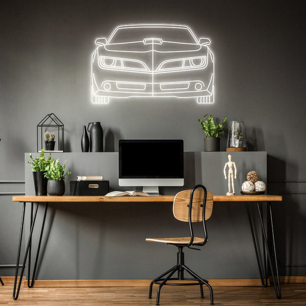 Trans Am Front Neon Silhouette