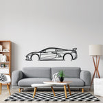 Corvette C8 HTC Detailed Silhouette Metal Wall Art