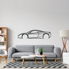 458 Italia Detailed Silhouette Metal Wall Art