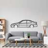 Civic Coupe 1999 Detailed Silhouette Metal Wall Art