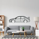 Evo 7 RS2 Detailed Silhouette Metal Wall Art