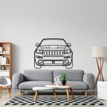 Cherokee SRT8 2012 Front Silhouette Metal Wall Art