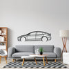Model 3 Detailed Silhouette Metal Wall Art