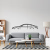 M6 E63 Classic Silhouette Metal Wall Art