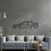 Quattro Turbo Detailed Silhouette Metal Wall Art