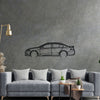 Falcon XR6 Detailed Silhouette Metal Wall Art