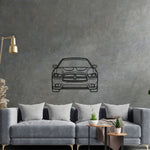 Charger Front Silhouette Metal Wall Art