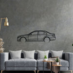 e63 amg Detailed Silhouette Metal Wall Art