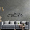 SLS AMG Black Series Detailed Silhouette Metal Wall Art