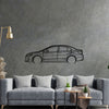 Impreza sedan 2015 Detailed Silhouette Metal Wall Art