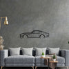 Aston Vantage V8 1984 Detailed Silhouette Metal Wall Art