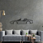 328 GTS Detailed Silhouette Metal Wall Art