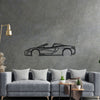 570S Convertible Detailed Silhouette Metal Wall Art