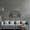 GT 1970 Back Silhouette Metal Wall Art