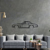 Corvette 327 1967 Detailed Silhouette Metal Wall Art