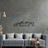 F430 Spider Detailed Silhouette Metal Wall Art