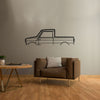 Mini Pickup Classic Silhouette Metal Wall Art