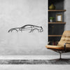 599 GTO Classic Silhouette Metal Wall Art