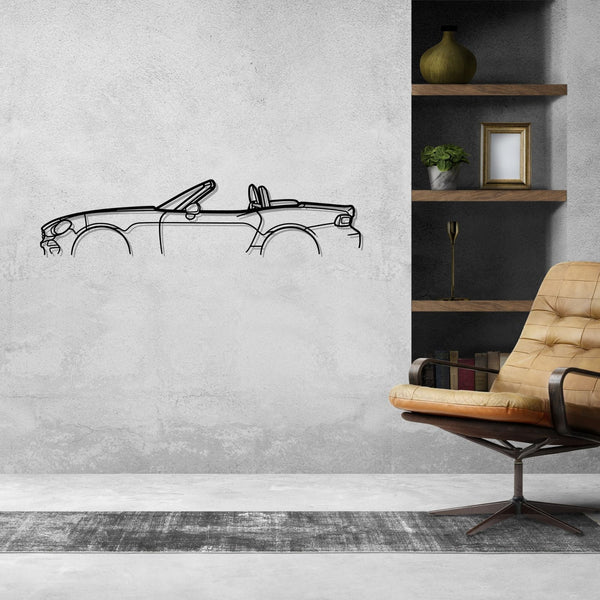 124 Spider 2019 Classic Silhouette Metal Wall Art