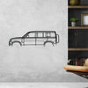 Land Defender D110 Classic Silhouette Metal Wall Art