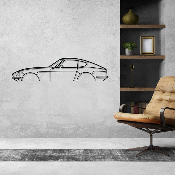 240z 280z Classic Silhouette Metal Wall Art