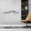 Grand Am 1973 Classic Silhouette Metal Wall Art