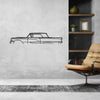Thunderbird 1958 Classic Silhouette Metal Wall Art