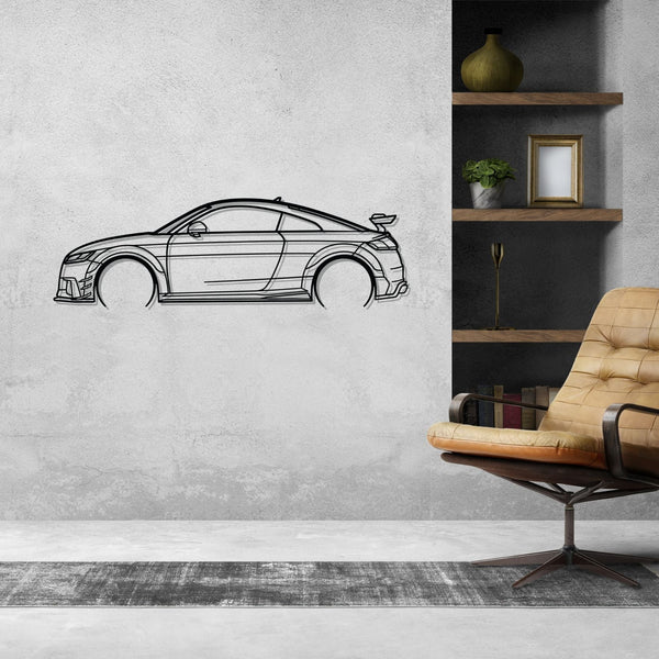 TT RS 8S 2017 Detailed Silhouette Metal Wall Art
