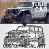 Your Custom Car Silhouette Metal Wall Art Service