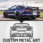 Your Custom Car Silhouette Metal Wall Art Service