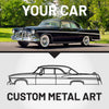 Your Custom Car Silhouette Metal Wall Art Service