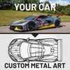 Your Custom Car Silhouette Metal Wall Art Service