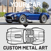 Your Custom Car Silhouette Metal Wall Art Service