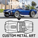 Your Custom Car Silhouette Metal Wall Art Service