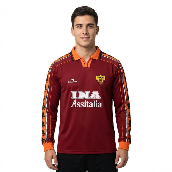 AS Roma Principal 98/99 - Manga Larga
