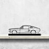 Mustang GT Fastback 390s Silhouette Metal Art Stand