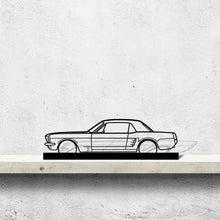 Mustang coupe 1966 Silhouette Metal Art Stand