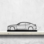 Mercedes c300 Coupe Silhouette Metal Art Stand