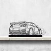 GTR Nismo Angle Silhouette Metal Art Stand