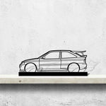 Escort Cossworth 1993 Silhouette Metal Art Stand